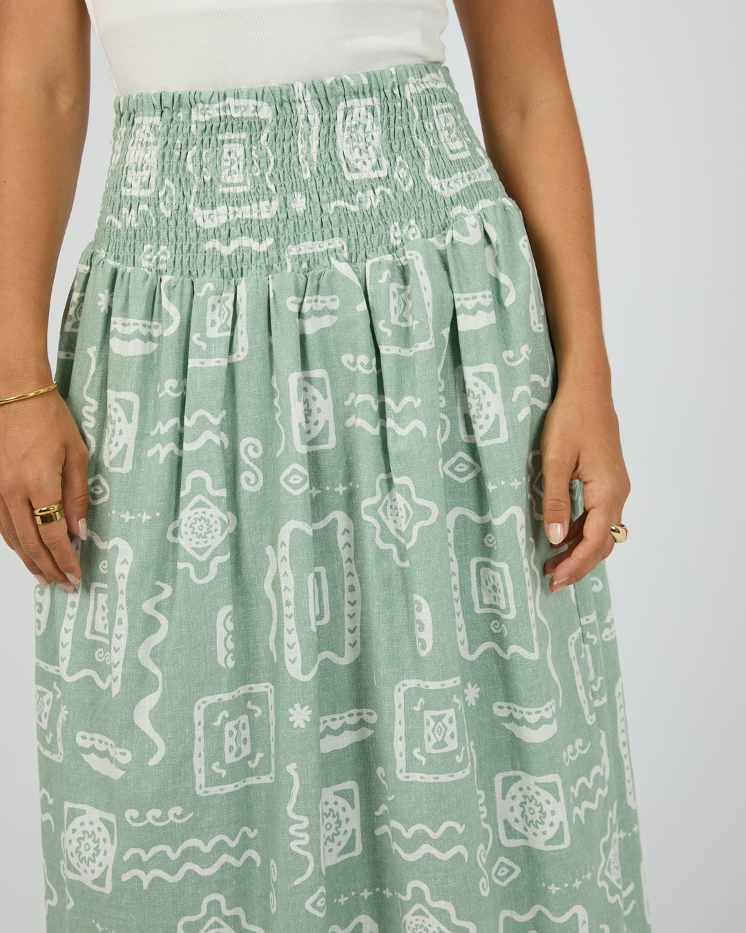Lucia Maxi Skirt Sage