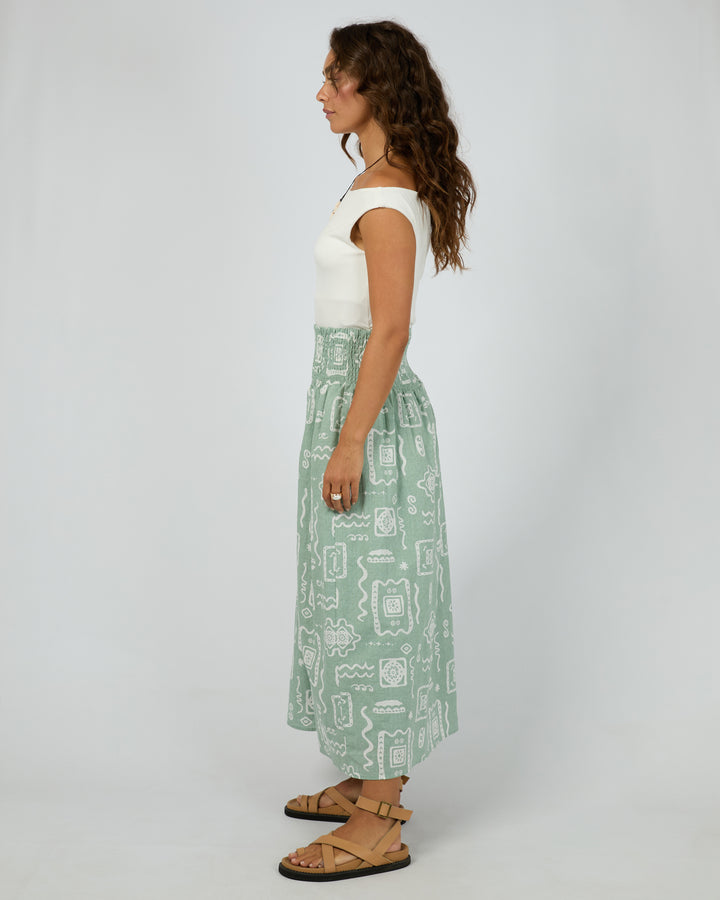 Lucia Maxi Skirt Sage