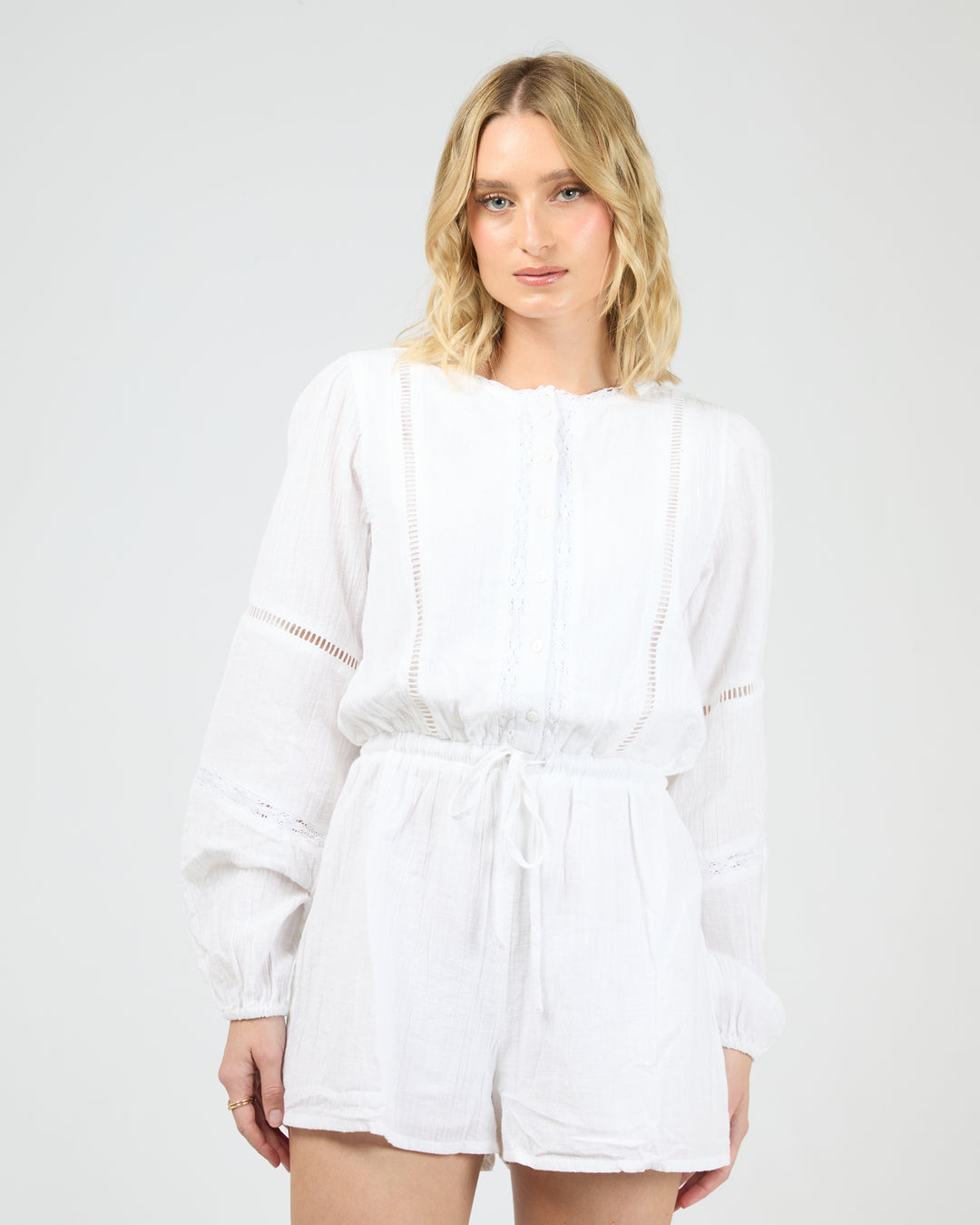 Dusty Playsuit White