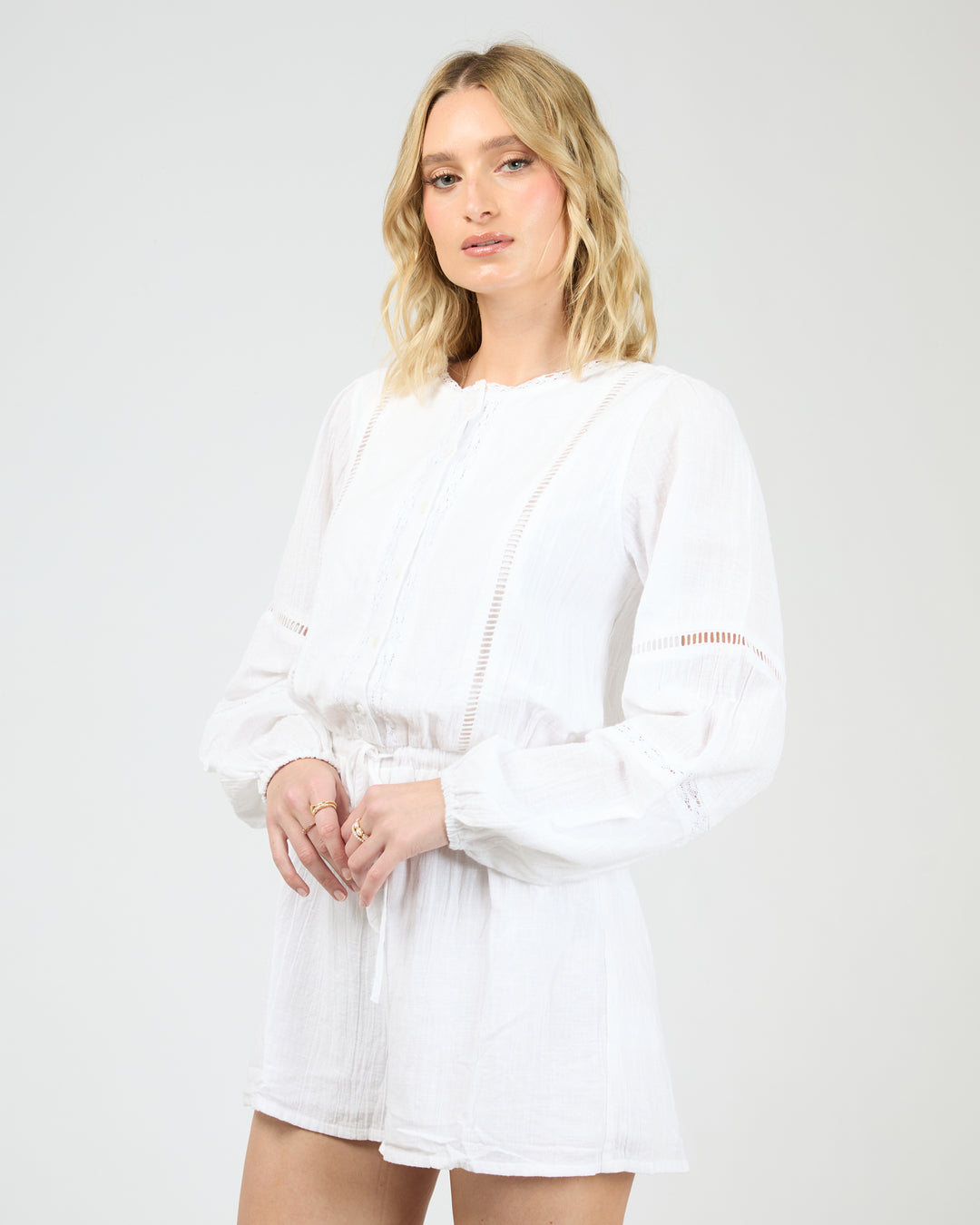 Dusty Playsuit White