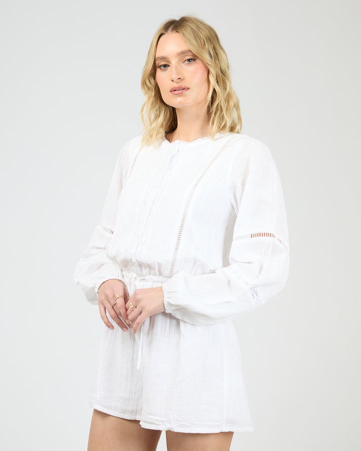 Dusty Playsuit White