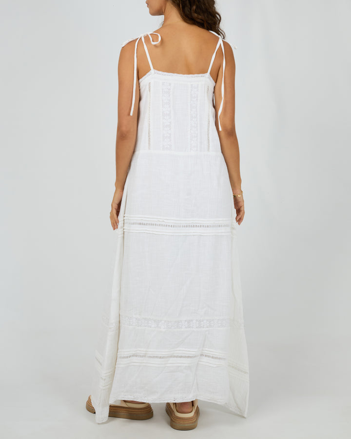 Dusty Maxi Dress White