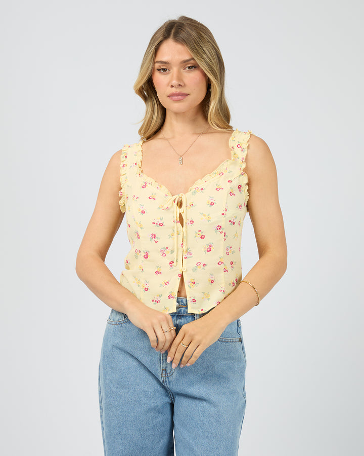 Birdie Top Print