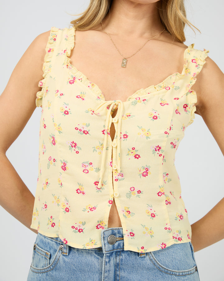 Birdie Top Print