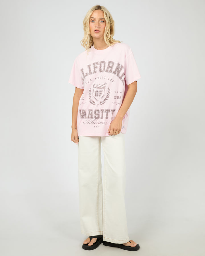 Cali Relaxed Tee Light Pink