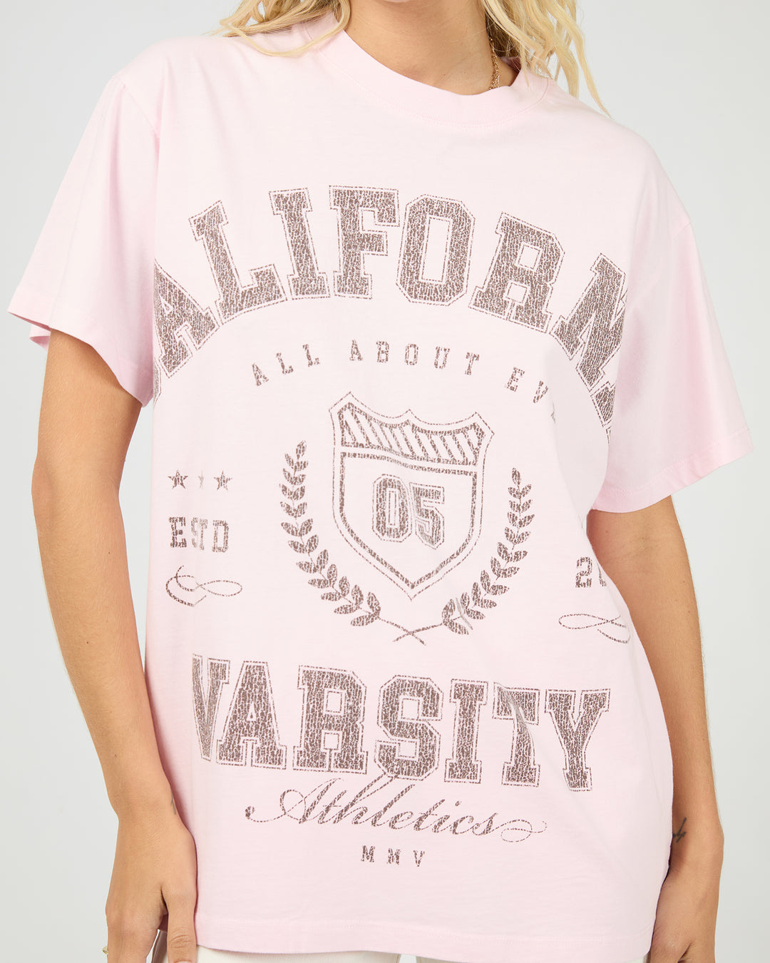 Cali Relaxed Tee Light Pink