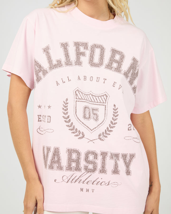 Cali Relaxed Tee Light Pink