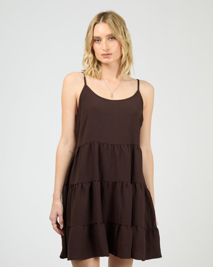 Cabana Mini Dress Brown