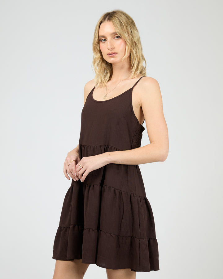 Cabana Mini Dress Brown