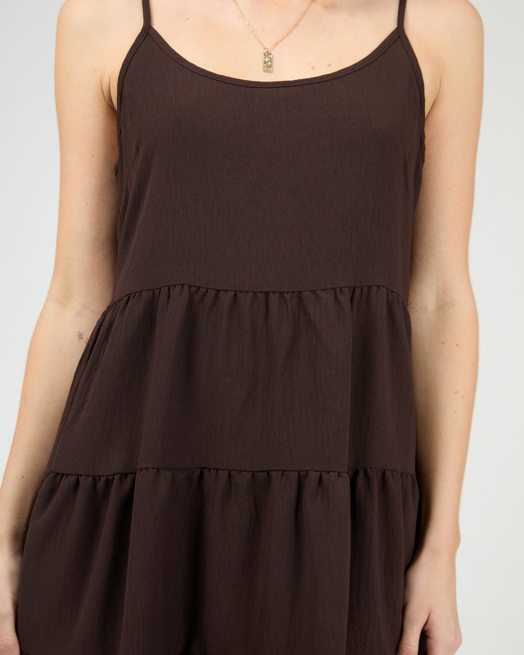 Cabana Mini Dress Brown