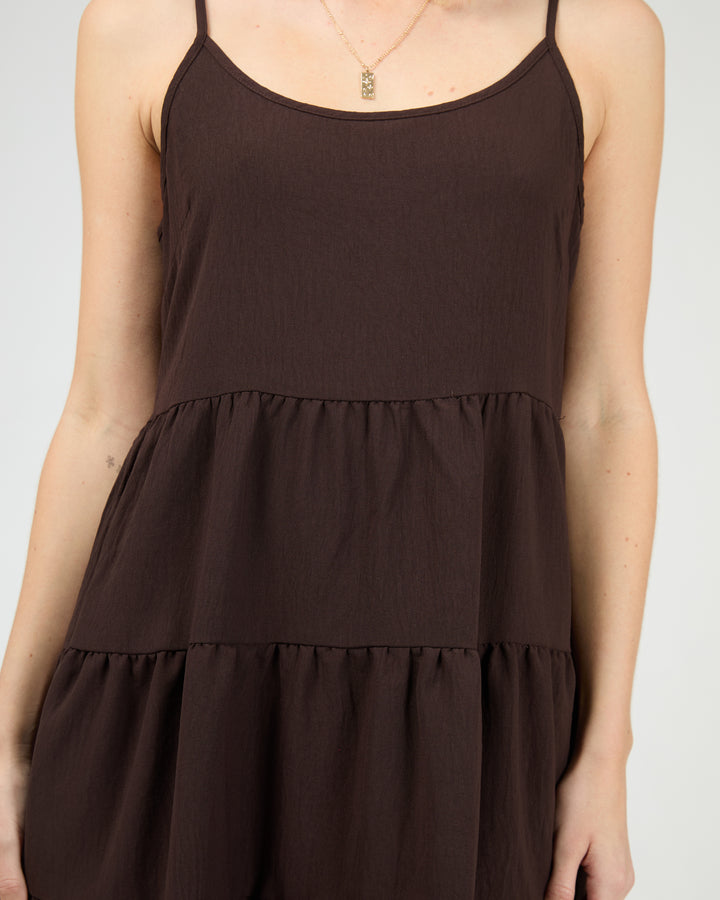 Cabana Mini Dress Brown