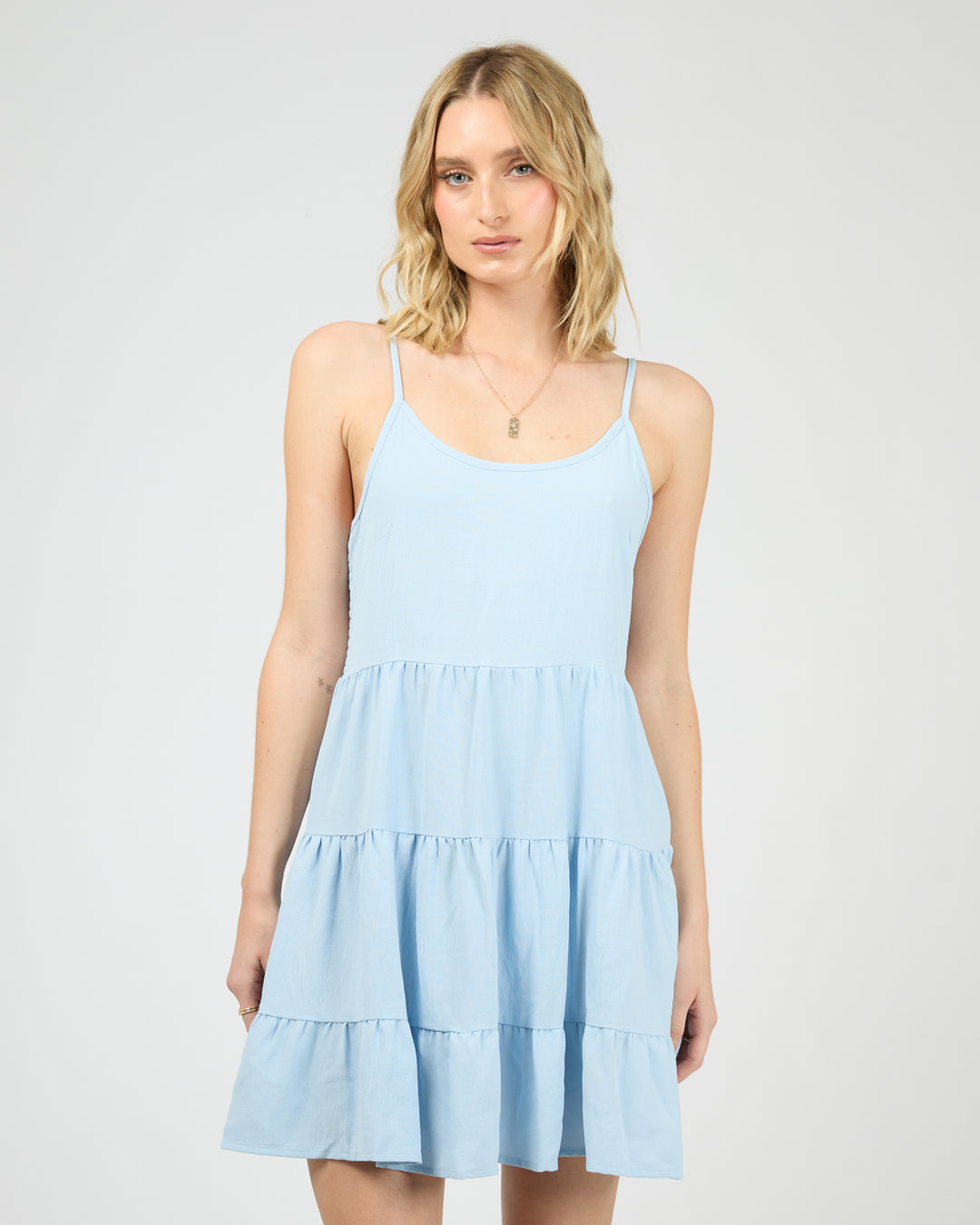 Cabana Mini Dress Light Blue