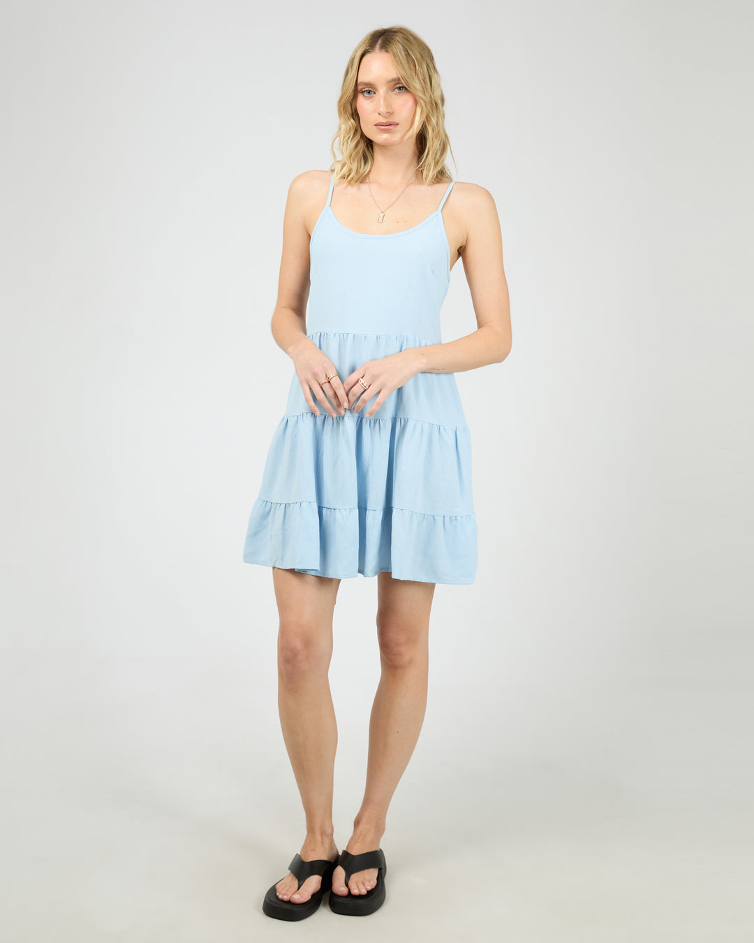 Cabana Mini Dress Light Blue