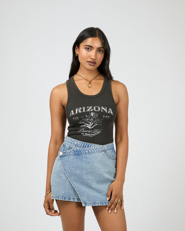 Desert Flower Tank Black