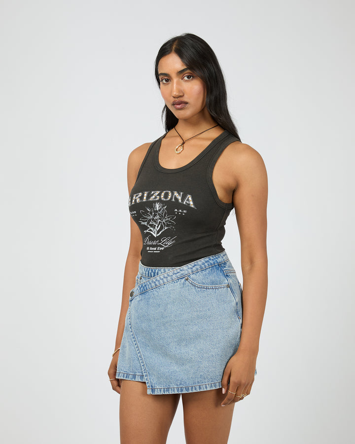 Desert Flower Tank Black