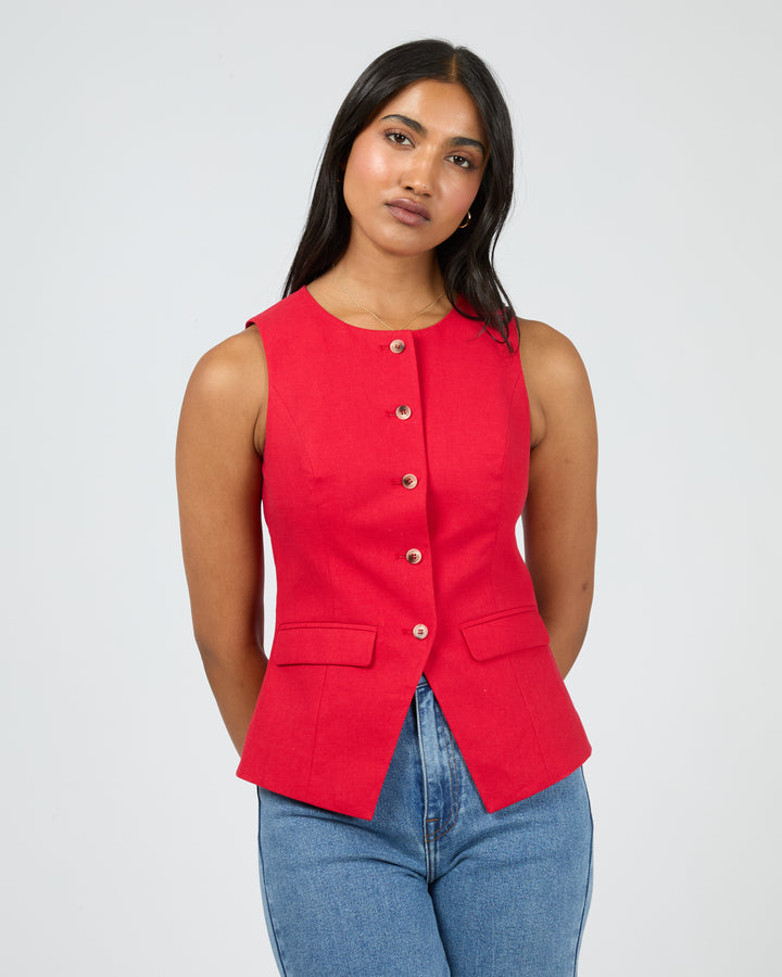 Mavis Vest Red