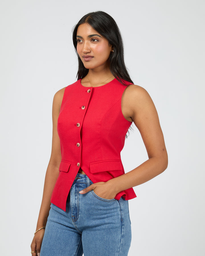 Mavis Vest Red