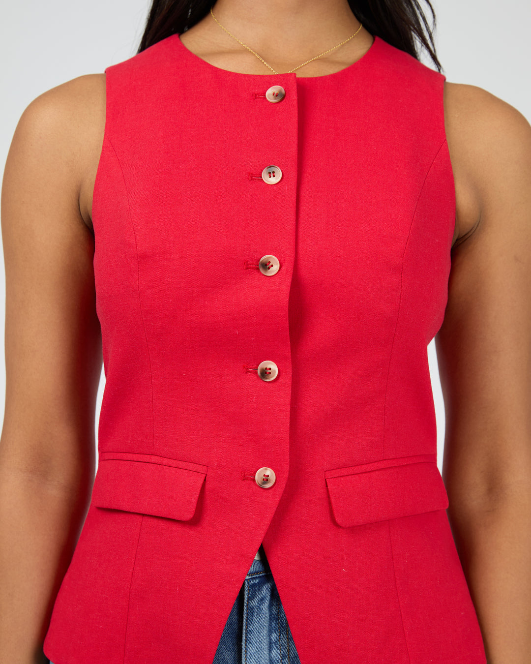 Mavis Vest Red