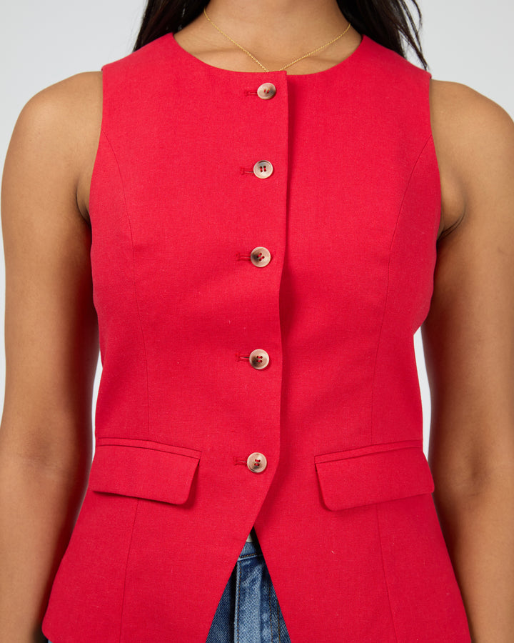 Mavis Vest Red