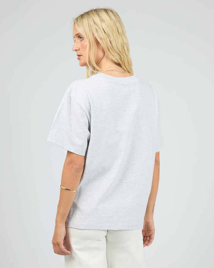 Bondi Box Tee Snow Marle