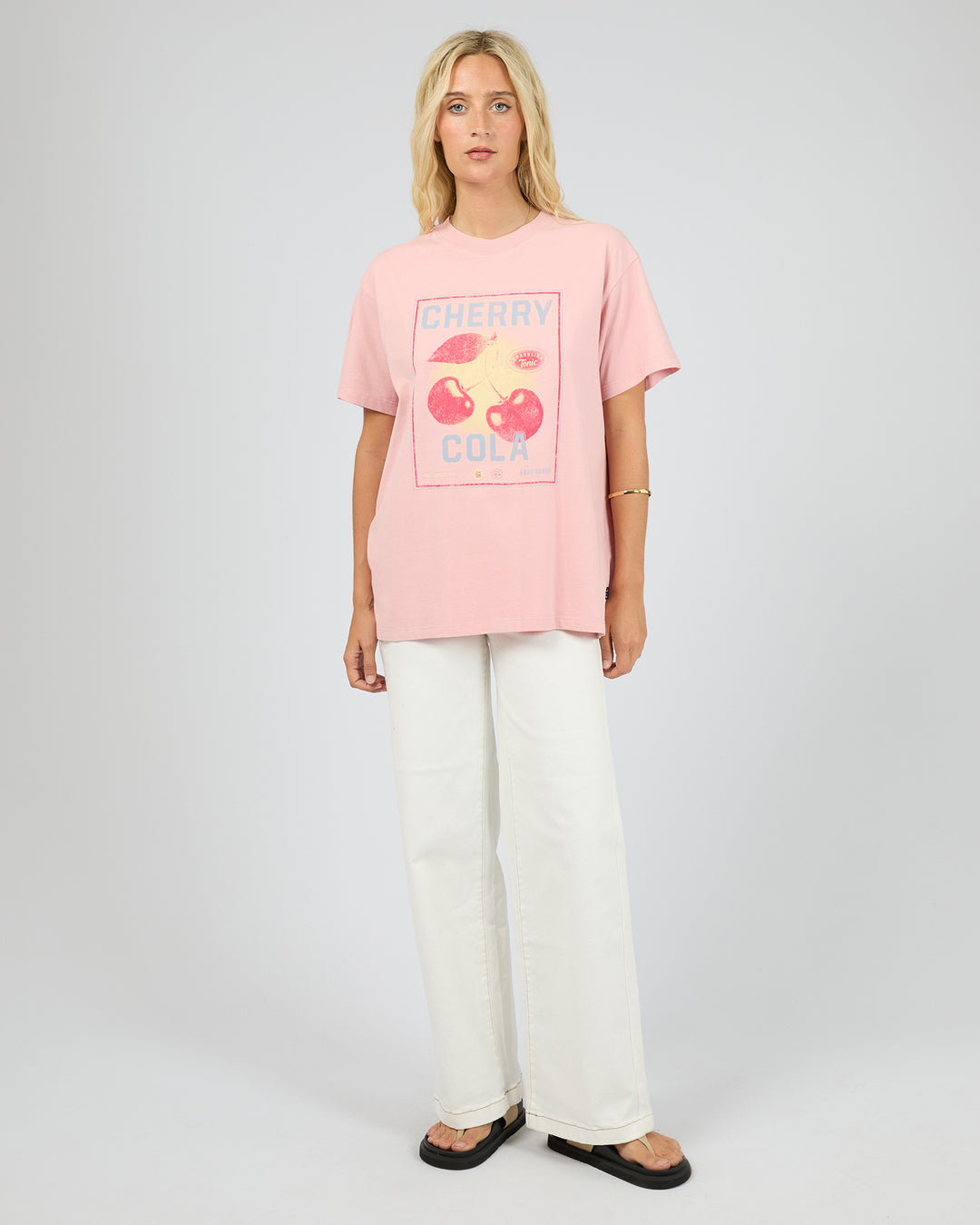 Wild Cherry Relaxed Tee Pale Pink