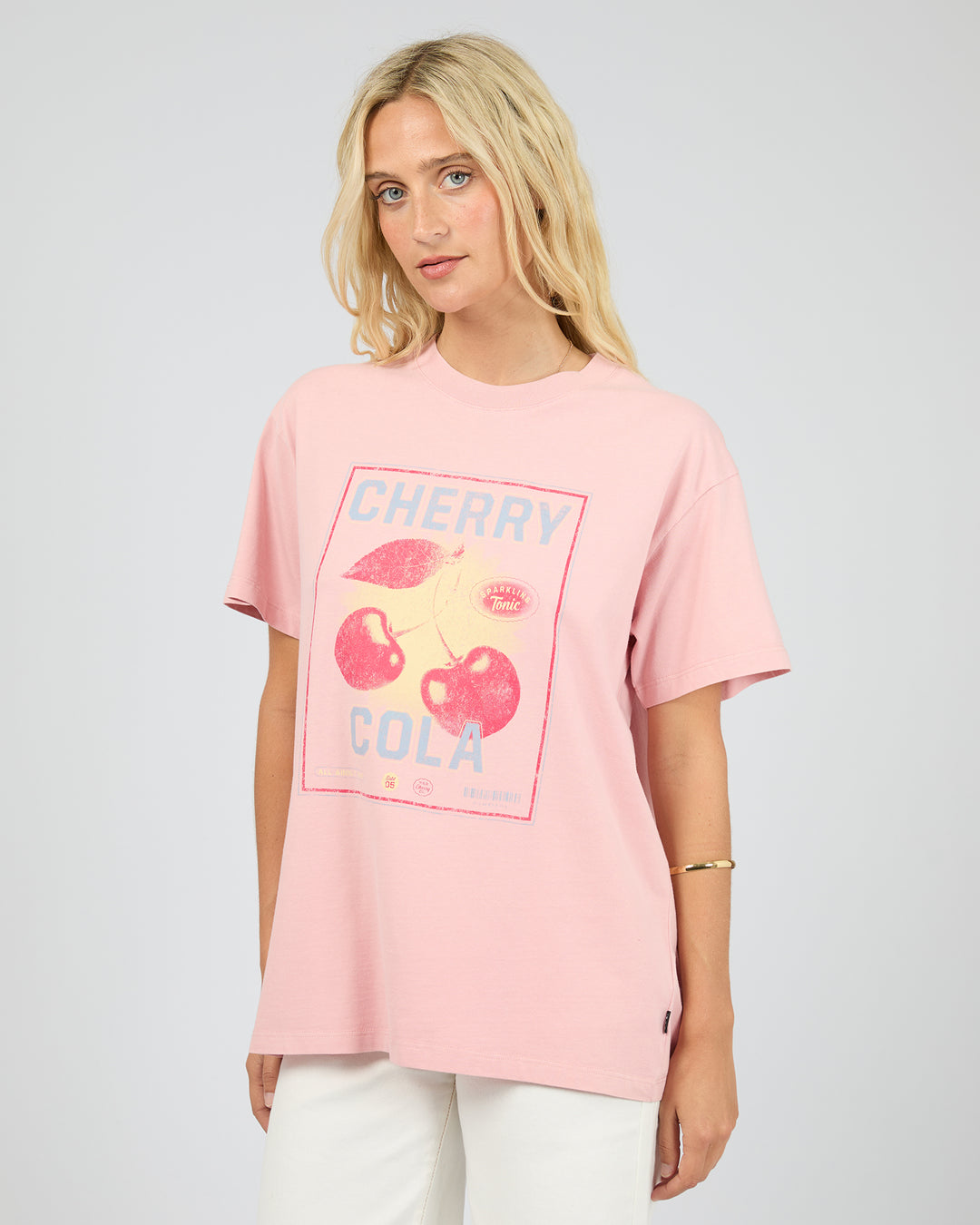 Wild Cherry Relaxed Tee Pale Pink