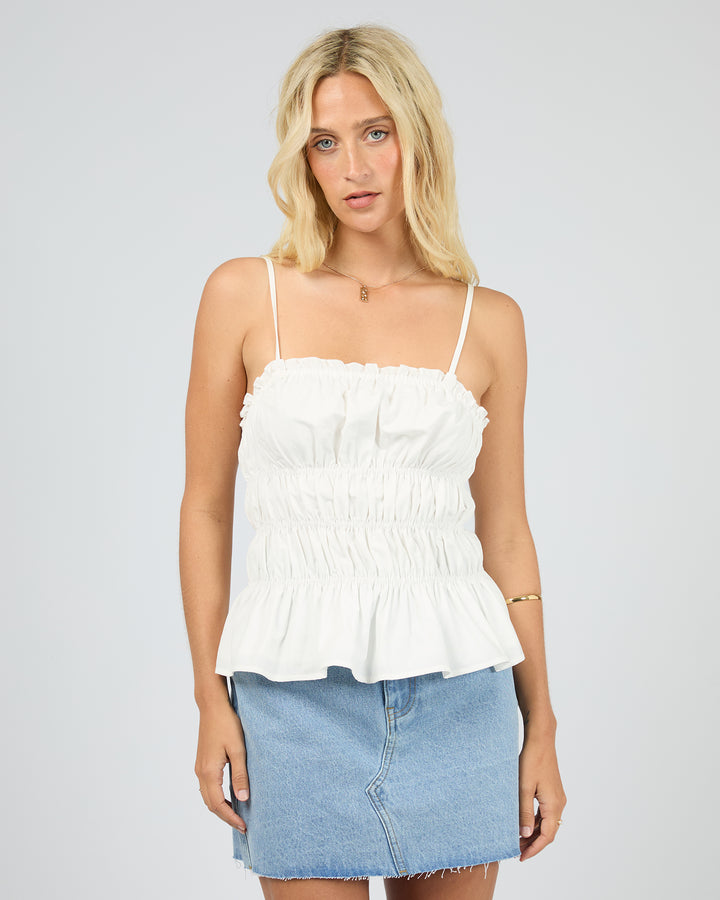 Cora Top White