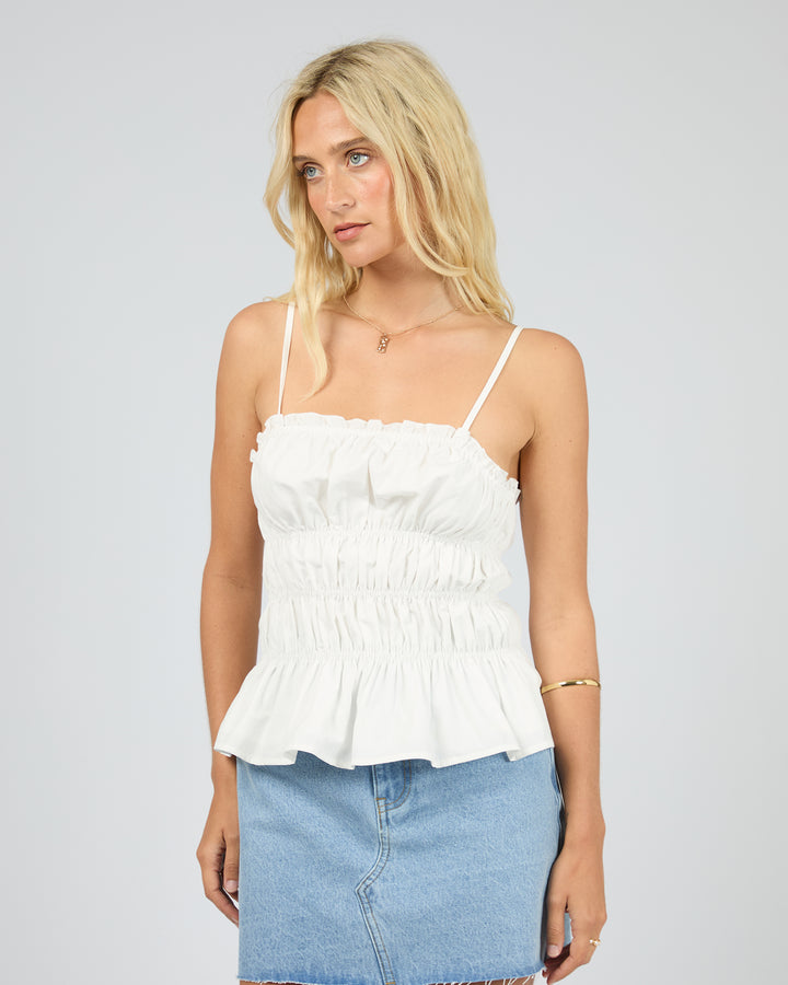Cora Top White