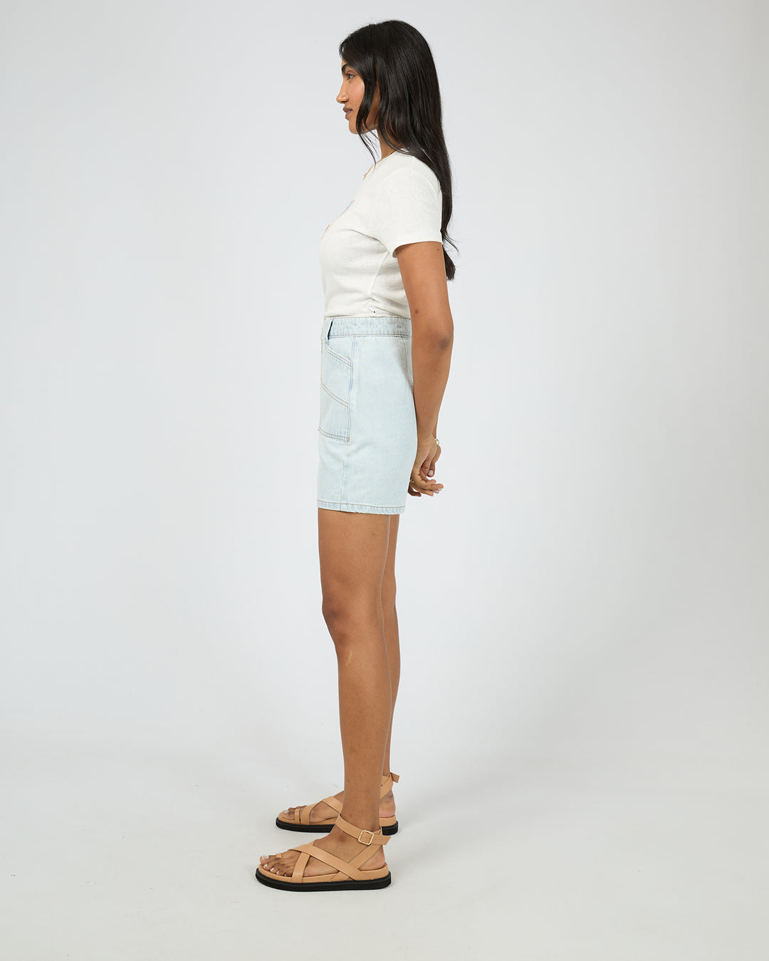 Via Santo Baby Tee Vintage White