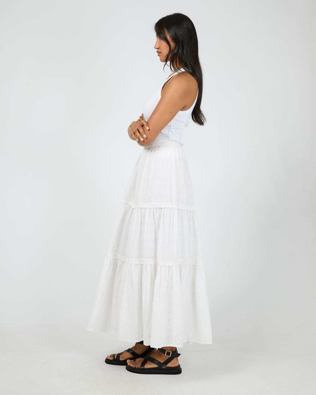 Winslet Maxi Skirt White