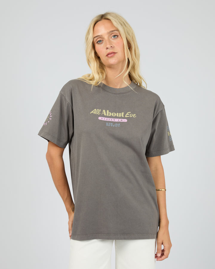 Vacation Relaxed Tee Charcoal