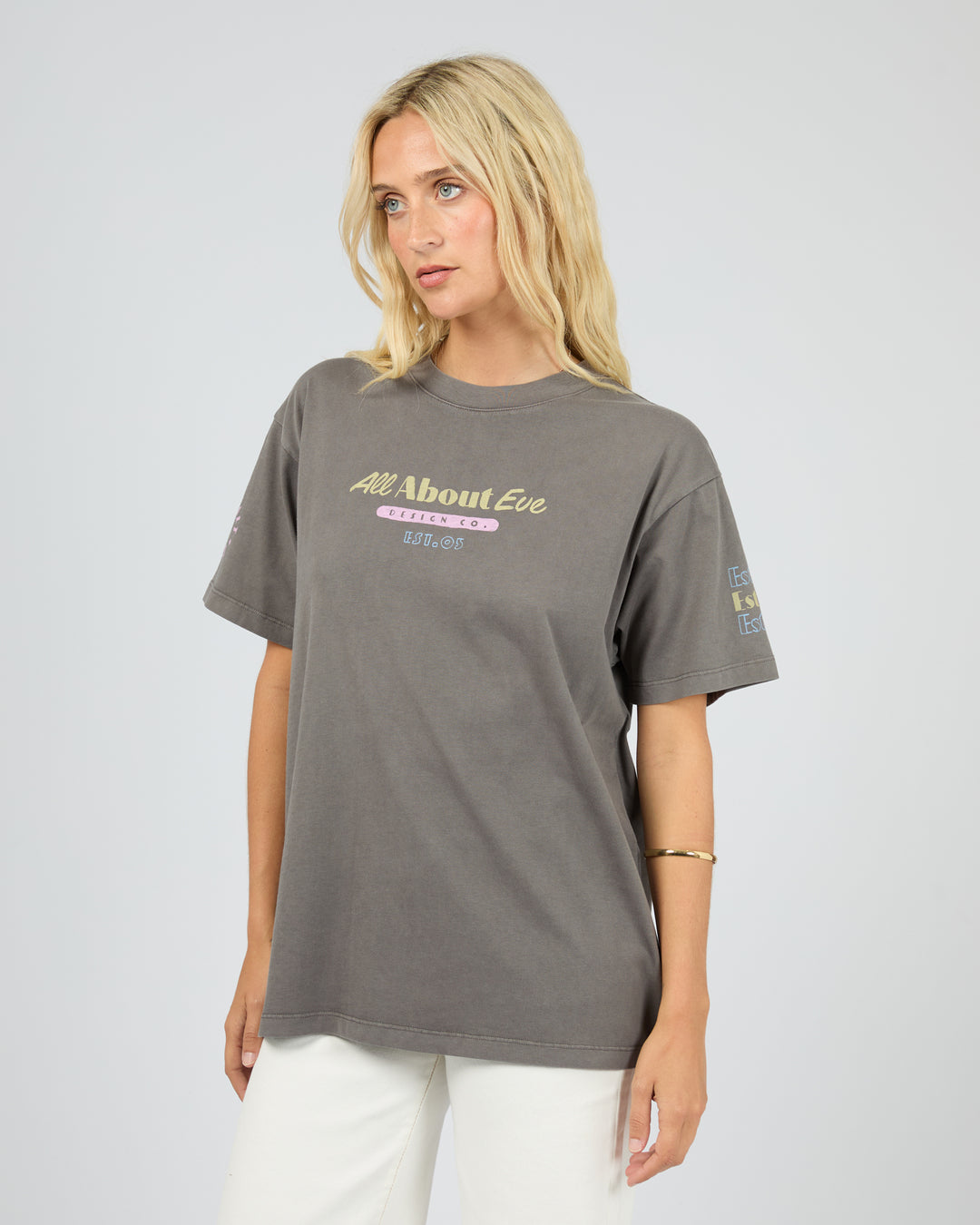 Vacation Relaxed Tee Charcoal