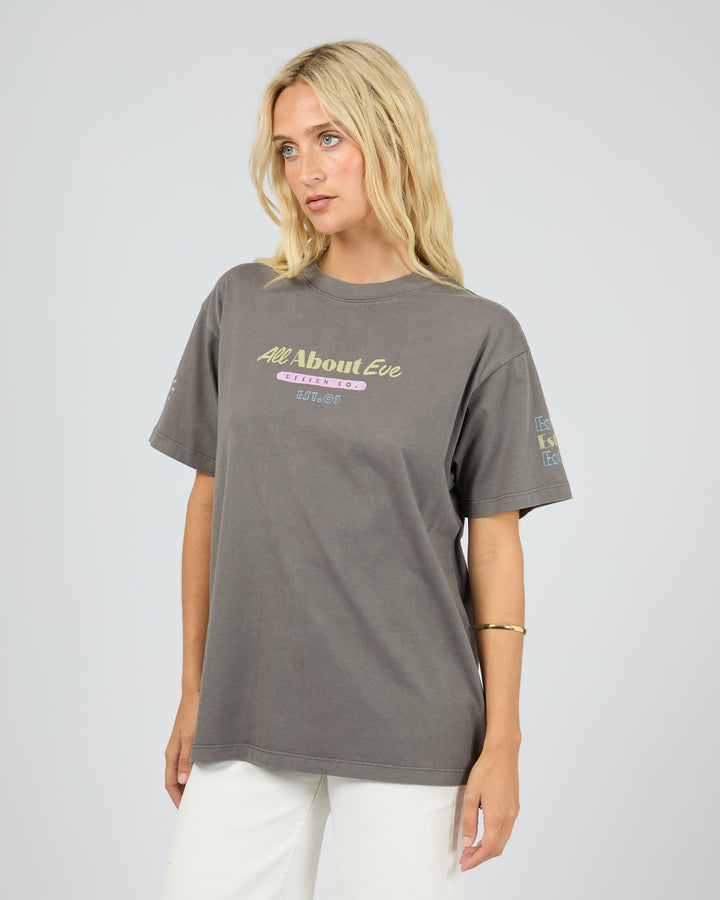 Vacation Relaxed Tee Charcoal