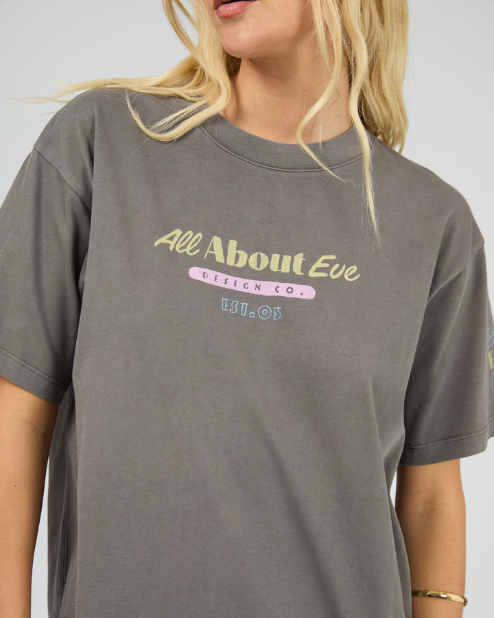 Vacation Relaxed Tee Charcoal