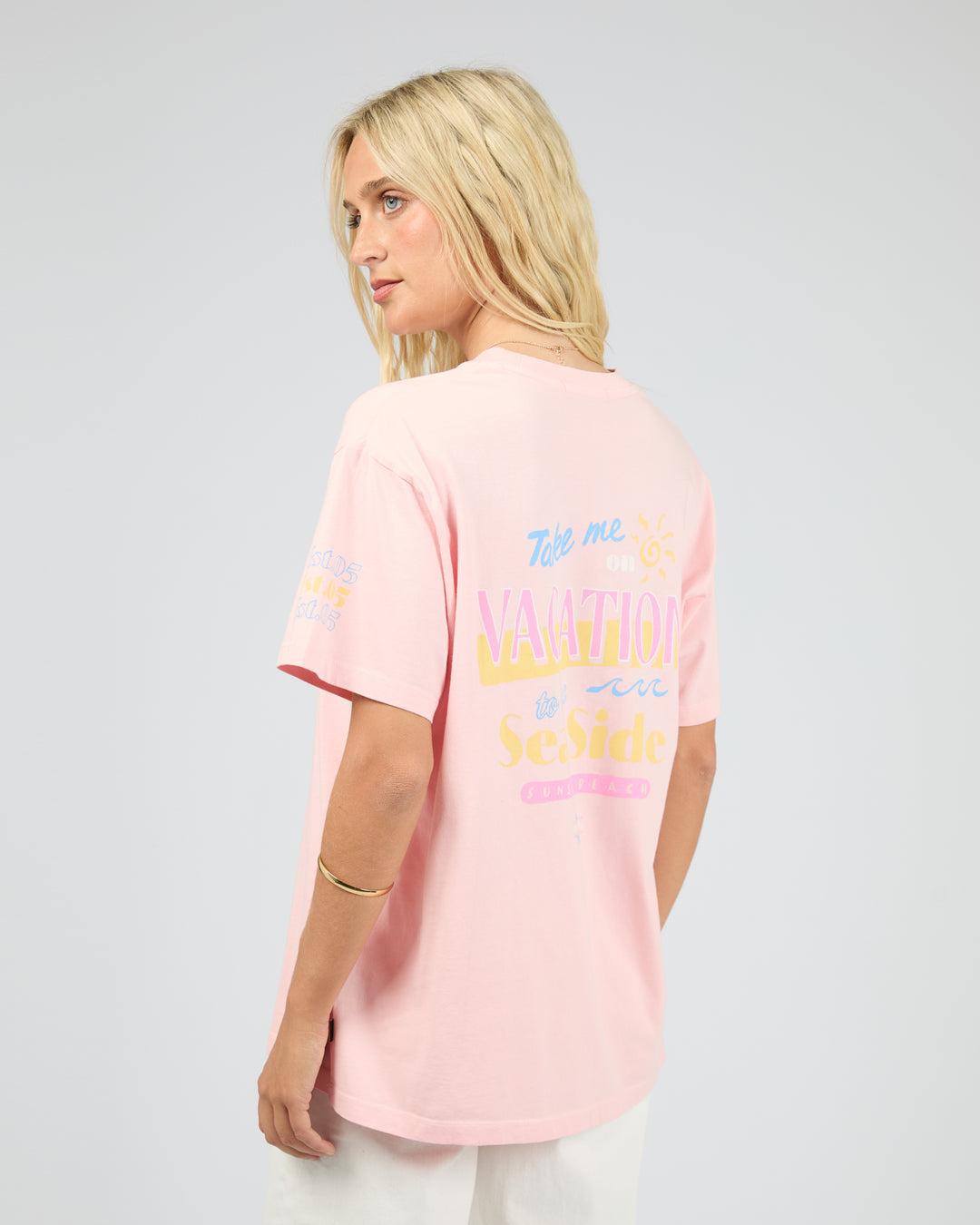 Vacation Relaxed Tee Pink