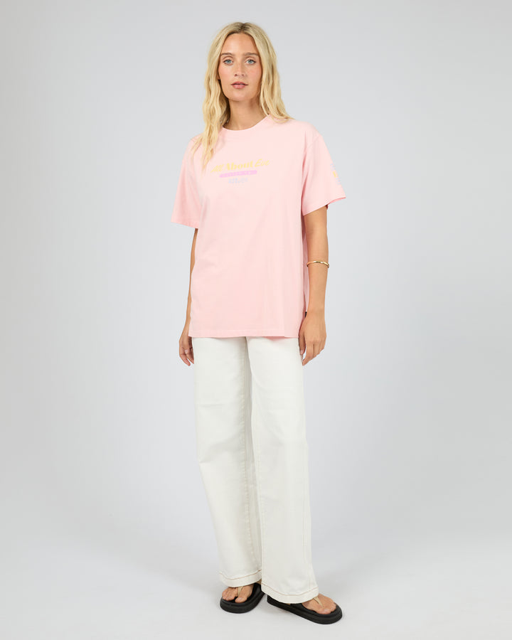 Vacation Relaxed Tee Pink