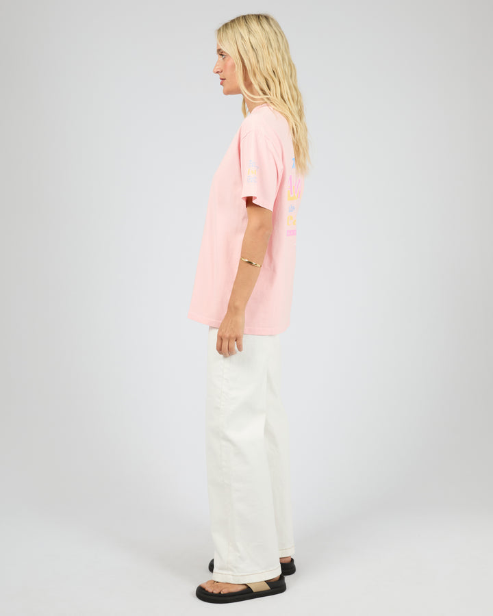 Vacation Relaxed Tee Pink