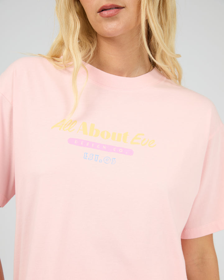 Vacation Relaxed Tee Pink