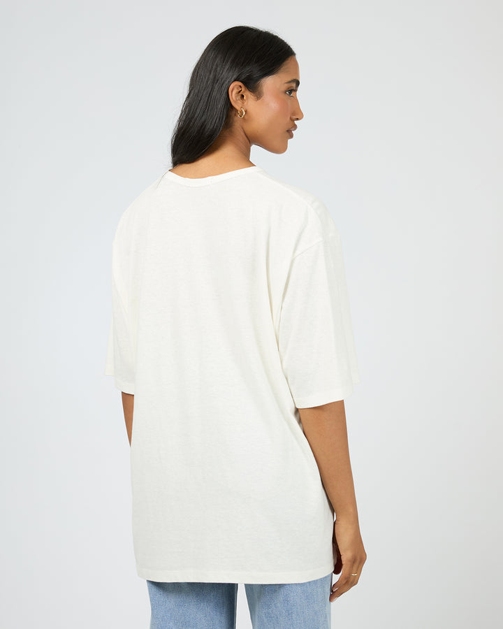 Cherry Spray Oversized Tee Vintage White