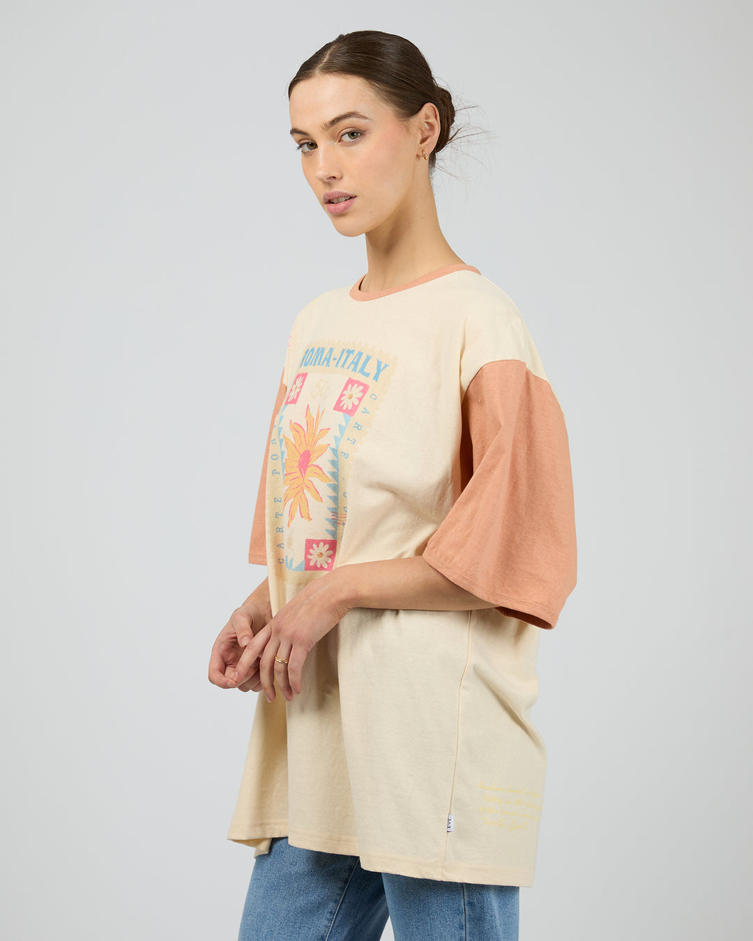 Postcards Oversized Tee Vanilla