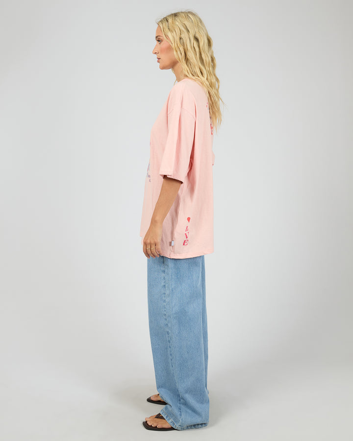 Snake Eyes Oversized Tee Light Pink
