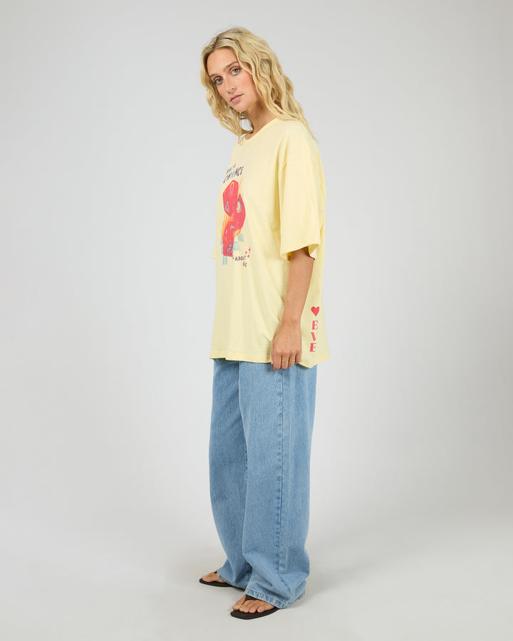 Snake Eyes Oversized Tee Yellow