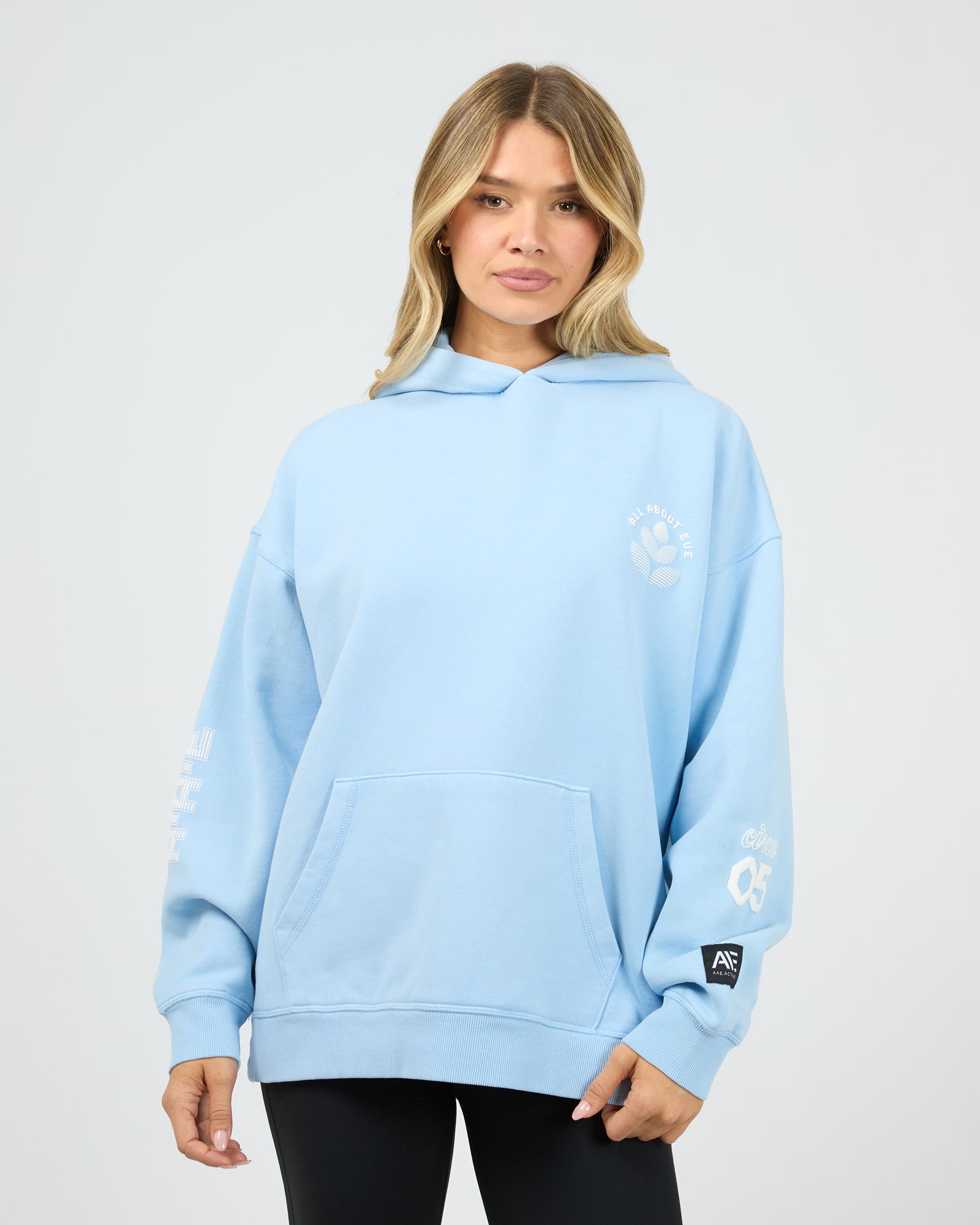 Serene Relaxed Hoodie Blue – All About Eve Clothing