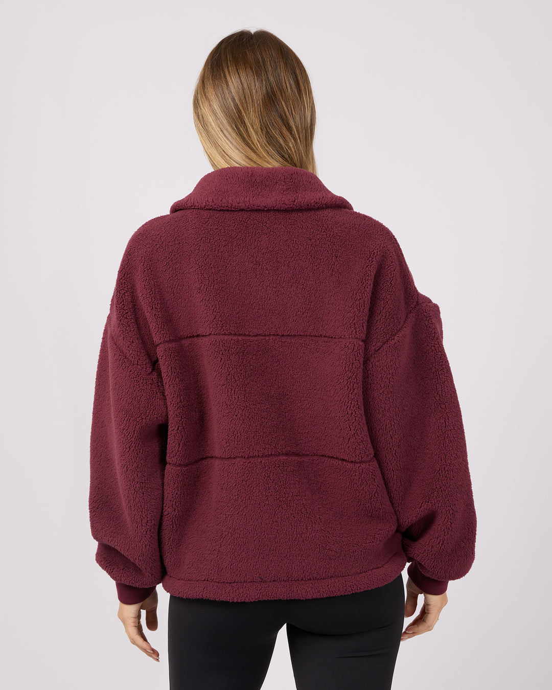 Cosy Club Teddy Jacket Wine