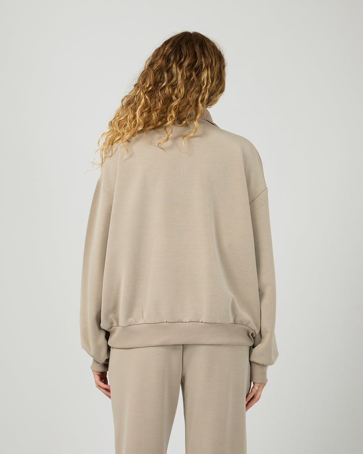 Luxe Active 1/4 Zip Stone