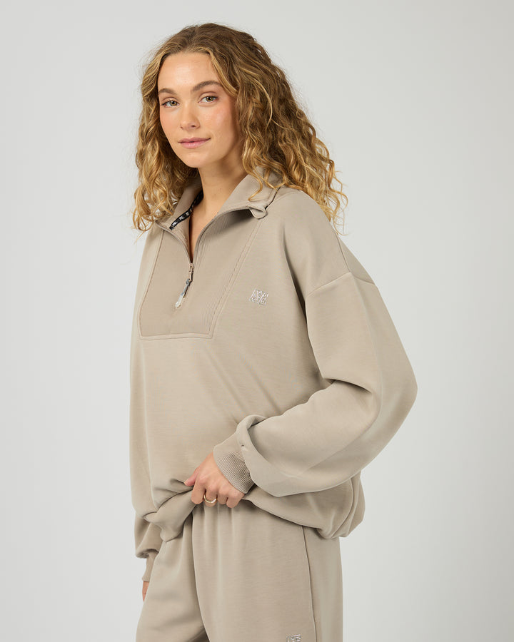 Luxe Active 1/4 Zip Stone