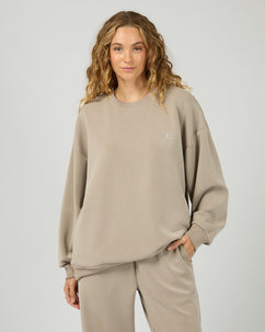 Luxe Active Box Crew Stone