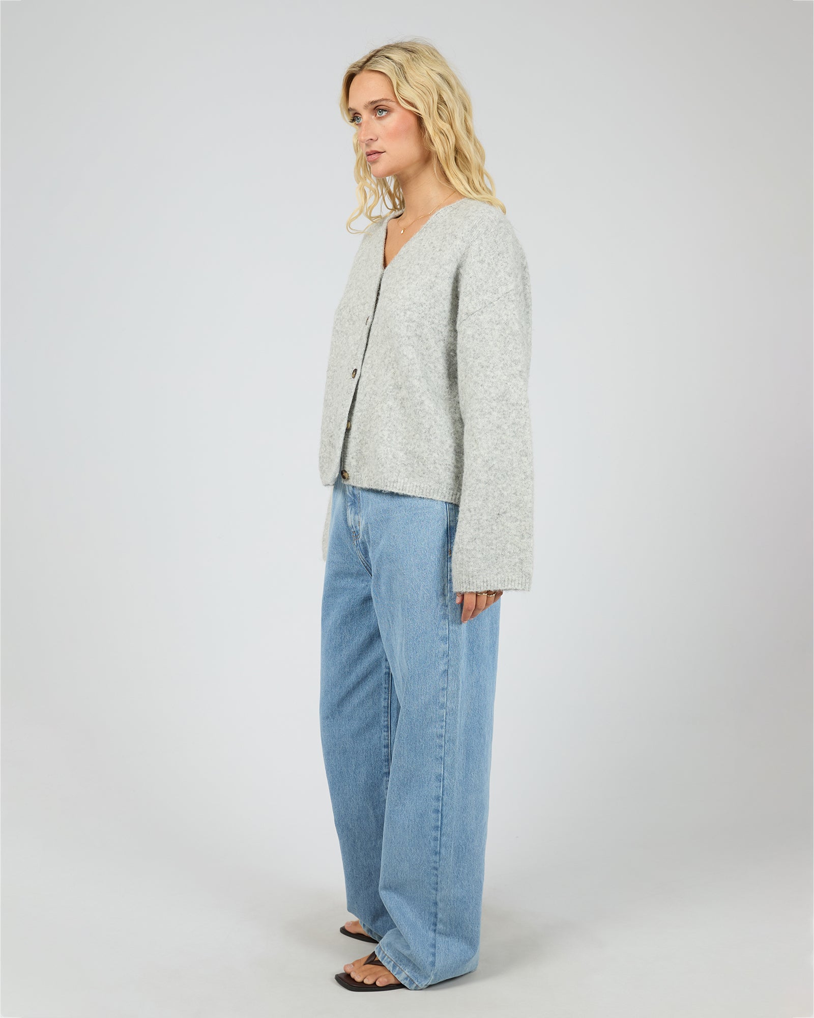 Nova Cardigan Grey Marle – All About Eve Clothing