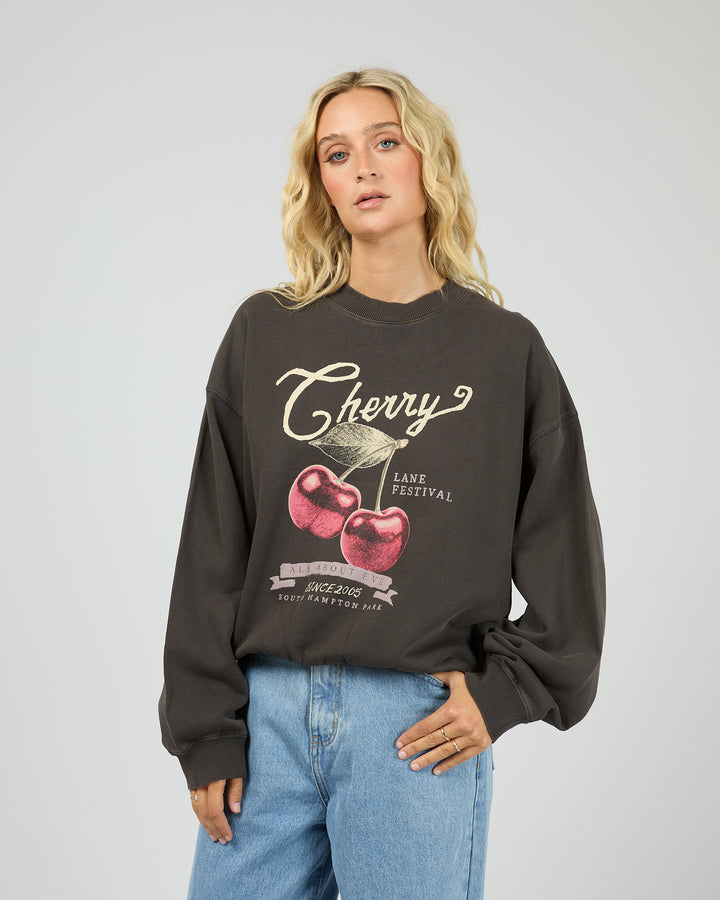 Pippa Box Crew Washed Black