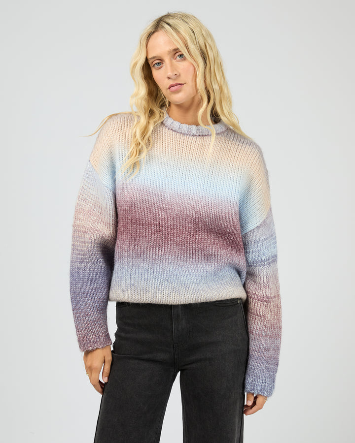 Fray Knit Jumper Multicoloured
